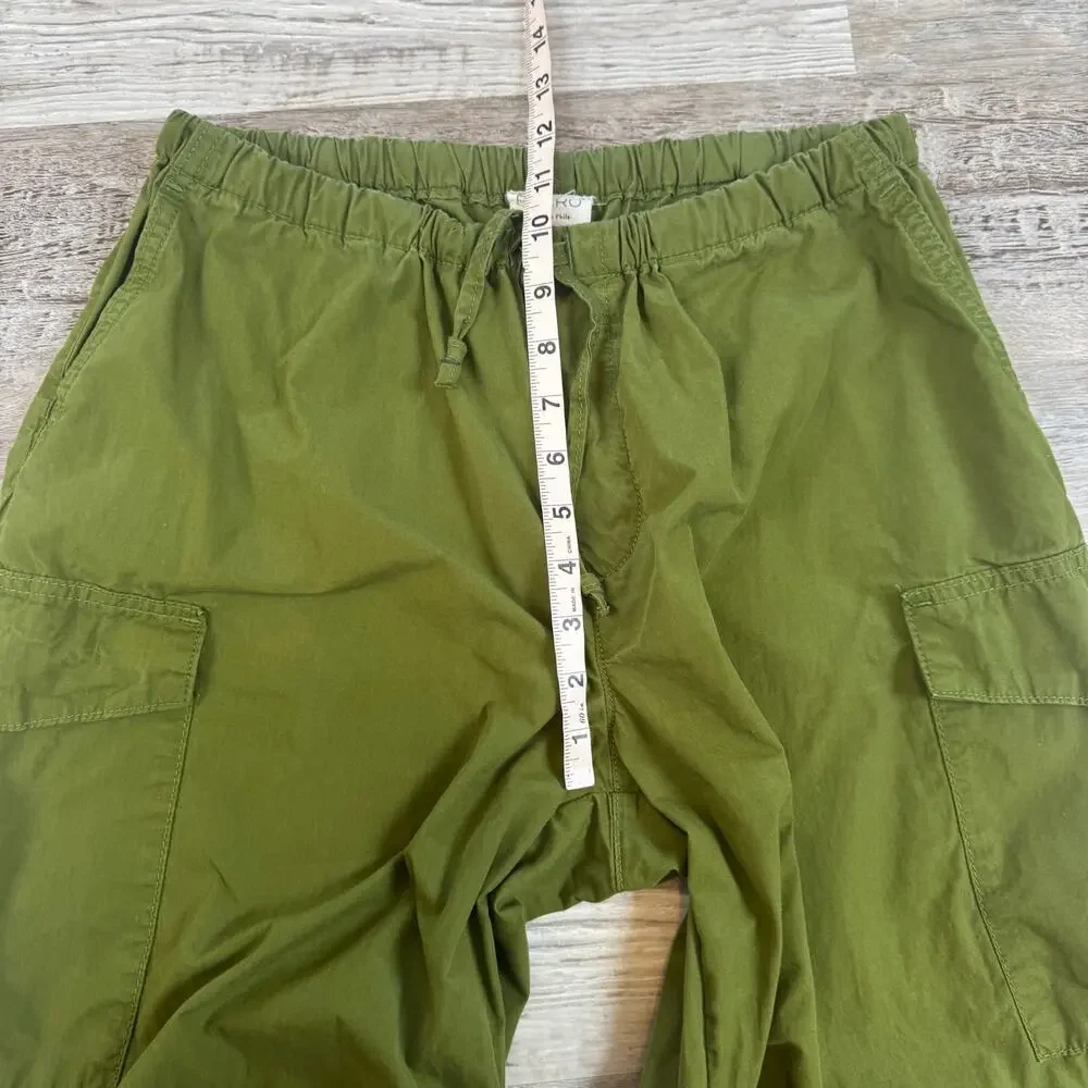 Pilcro Anthropologie Olive Cotton Cargo Pants Utility Jogger Small Gorpcore Y2K